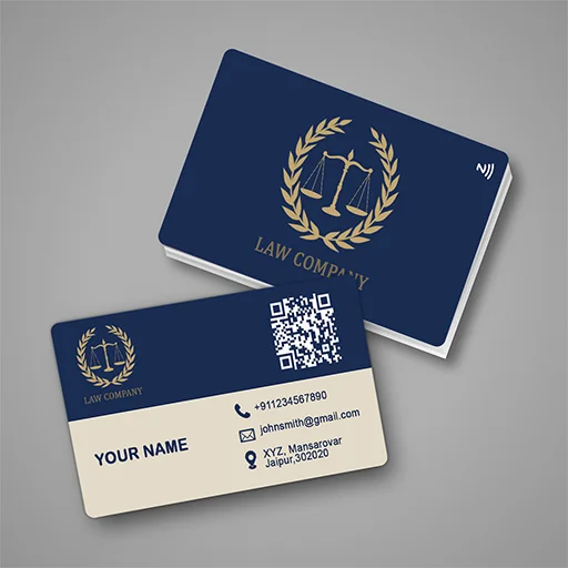 Elite PVC NFC Visiting Card for Lawyers – Tap to Save Details #TD0023