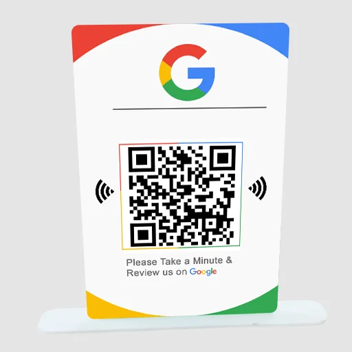 Professional Google Review NFC Display Standee -003(4"x6")