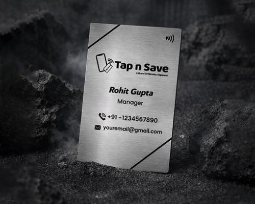 Exclusive Executive Edition Silver Metal NFC Card for Modern Business Connections