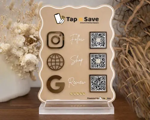 Smart Action All-in-One QR Display Stand