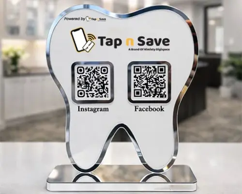 Dental Digital Presence Combo  (Review + Social QR Display Set)
