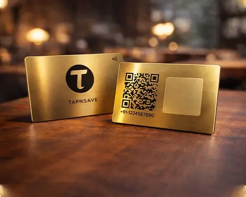 Gold NFC Smart Business Card (Engraving)