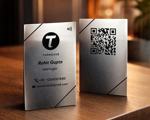 Exclusive Executive Edition Silver Metal NFC Card for Modern Business Connections