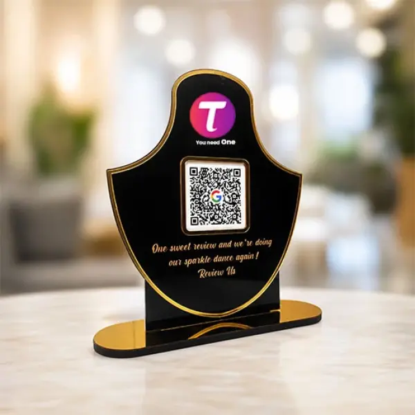 JewelTap NFC Review Stand – Google Review Display for Jewellery Stores