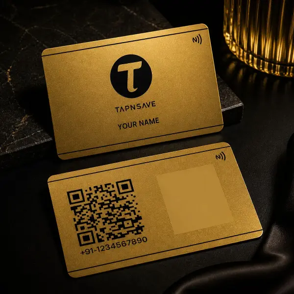 Royal Edition Gold Metal NFC Business Card for Prestigious Brand Presence (Engraving)