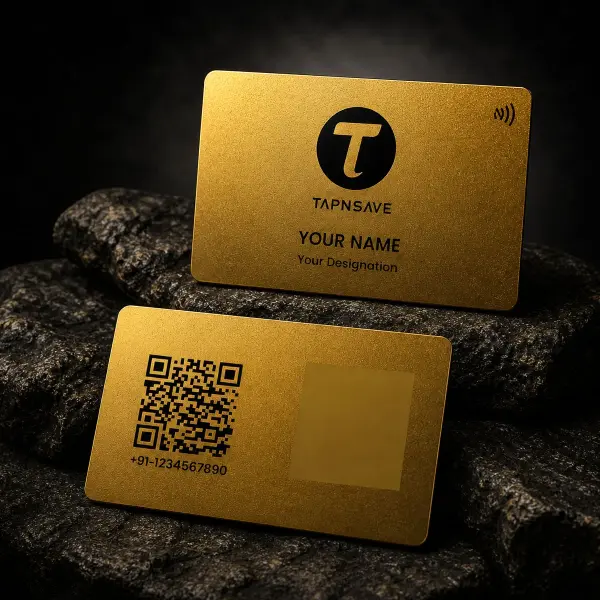 Gold NFC Smart Business Card (Engraving)