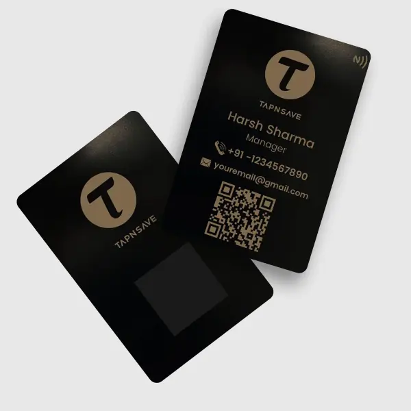 Exclusive Executive Edition Black Metal NFC Card for Modern Business Connections (Engraving)
