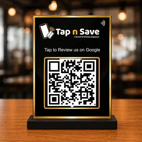 Luxury Google Review QR Display Stand