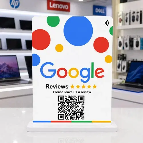 Google Review NFC Display Standee – Contactless Review & Rating Collection Tool -011(4"x6")