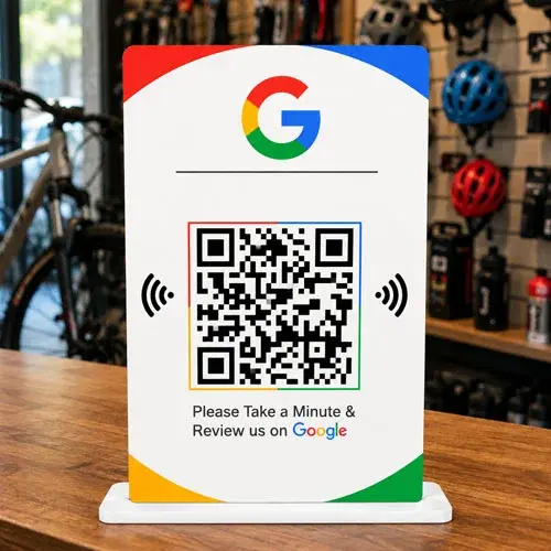 Professional Google Review NFC Display Standee -003(4"x6")