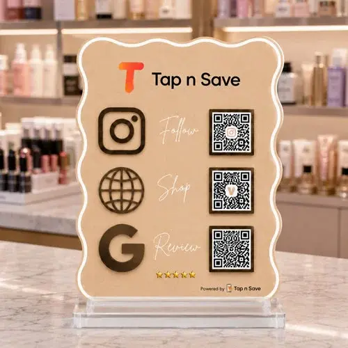 Smart Action All-in-One QR Display Stand