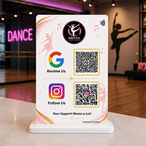Dance Studio Google Review & Instagram Display Standee