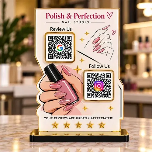 Nail Art Google Review & Instagram Display