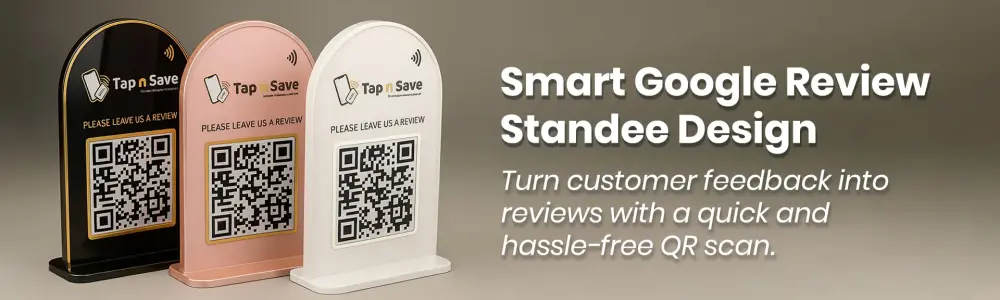Google Review Standee & Display Stands | The Complete Guide to Getting More Google Reviews for Your Business with Tapnsave