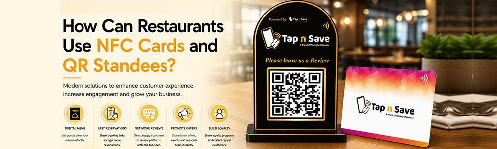How Can Restaurants Use NFC Cards and QR Standees?