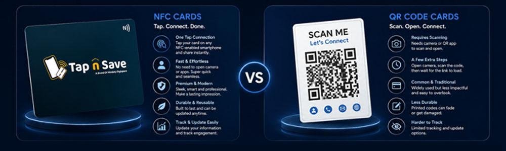 NFC Cards vs QR Code Business Cards