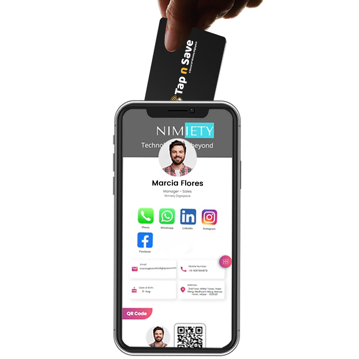 Tap & Connect Lawyer NFC Business Card – Premium PVC Finish #TD0021