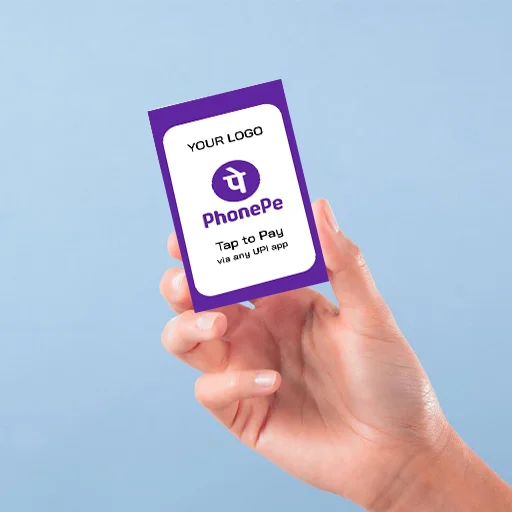 PhonePe Secure QR Payment Display Card (Non NFC)