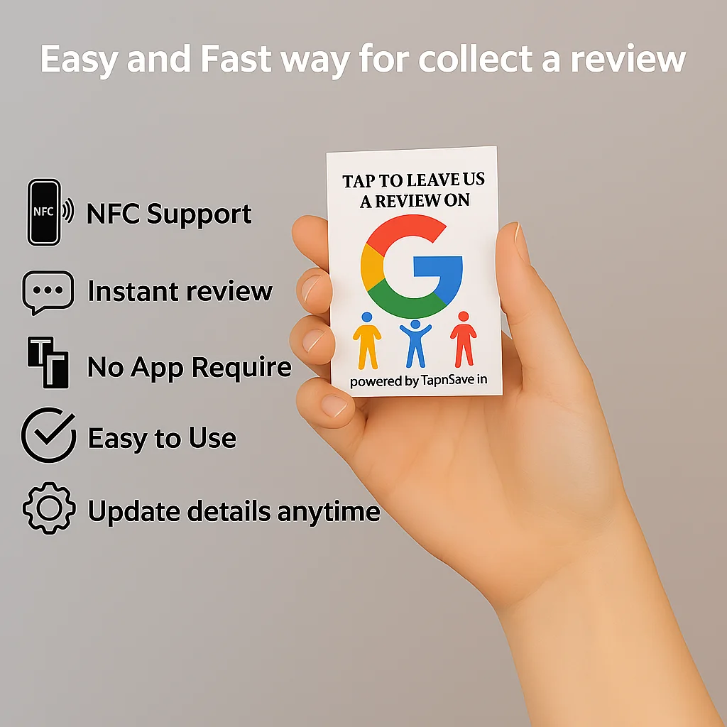 Instant Google Review Collection NFC Card  GC0010