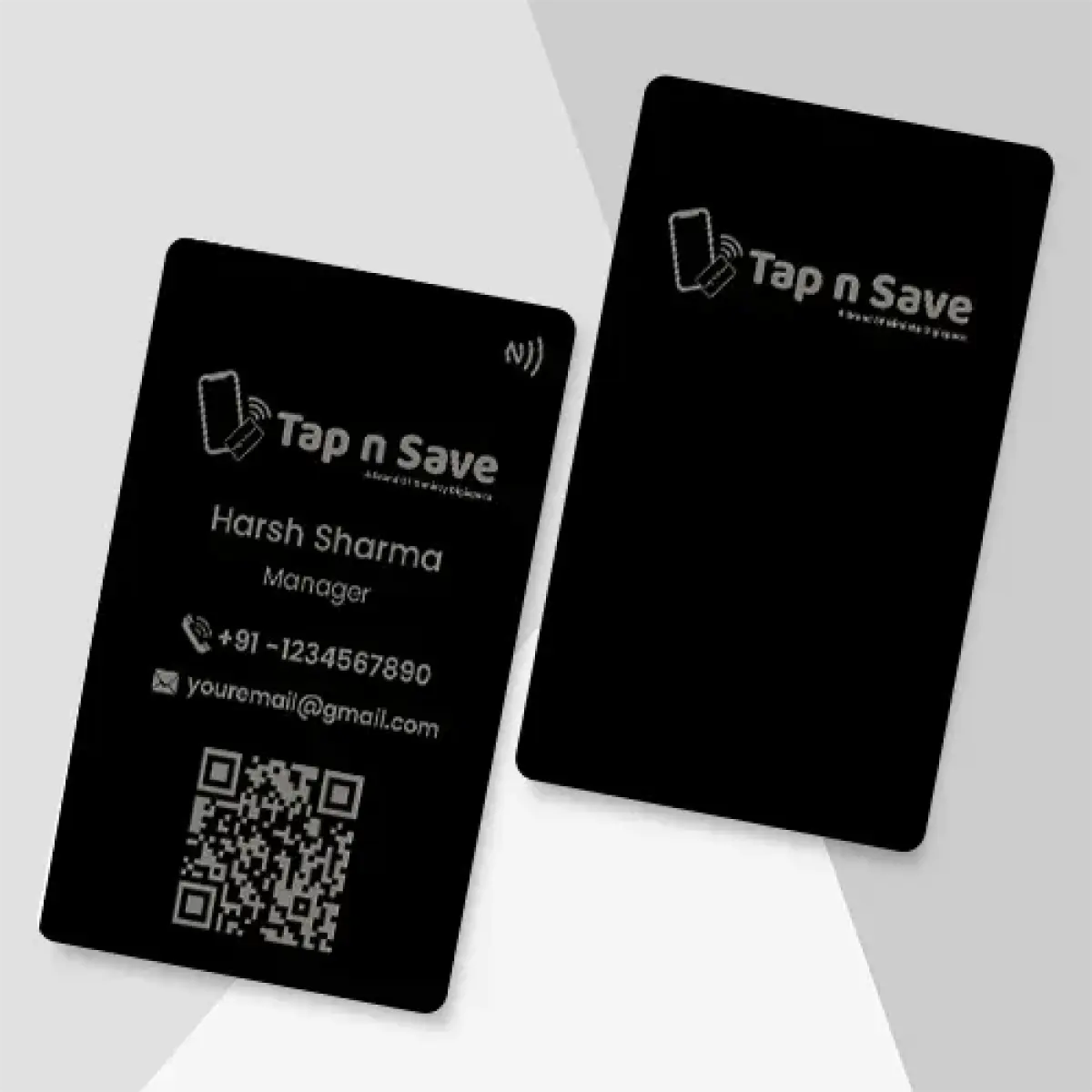 Exclusive Executive Edition Black Metal NFC Card for Modern Business Connections (Engraving)