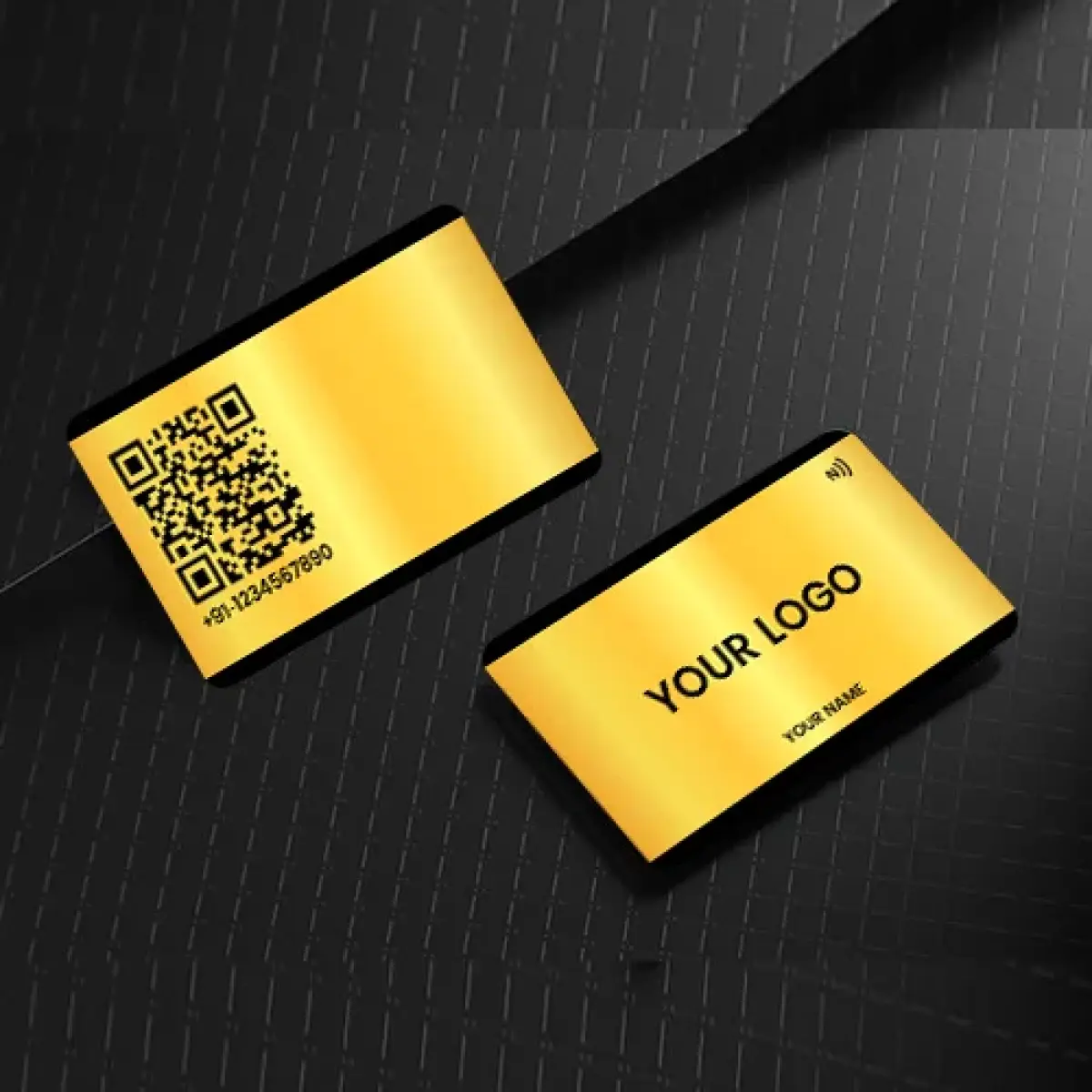 Royal Edition Gold Metal NFC Business Card for Prestigious Brand Presence (Engraving)