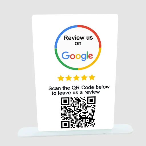 Brand Boost Pack – 1 Premium Google Review Card & 1 Standee