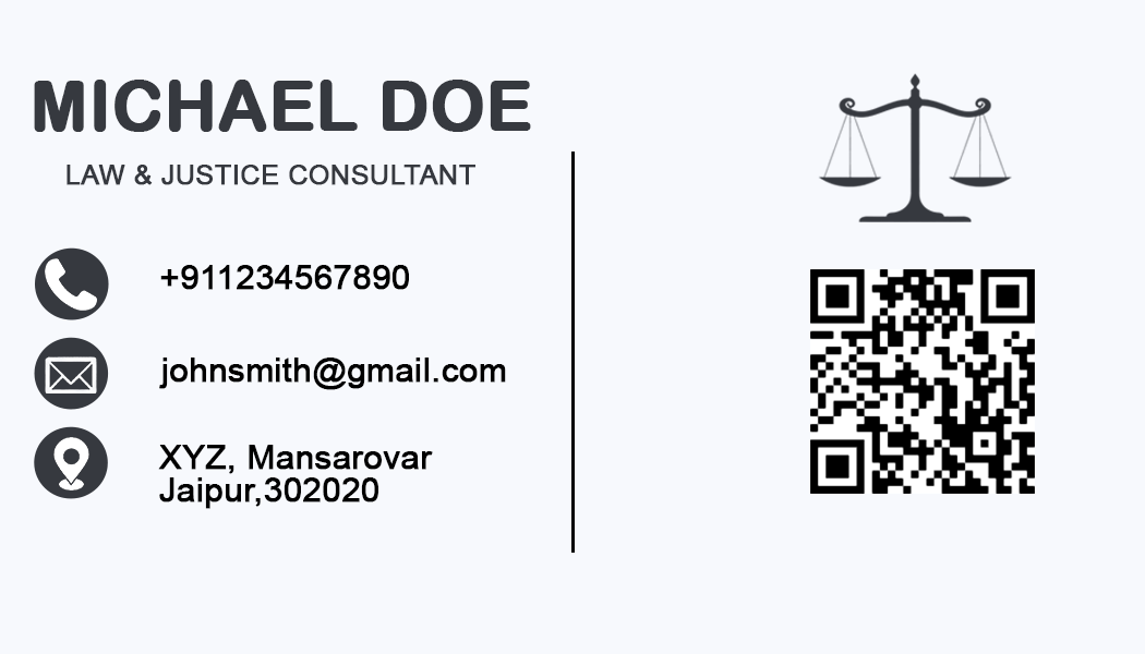 Tap & Connect Lawyer NFC Business Card – Premium PVC Finish #TD0021