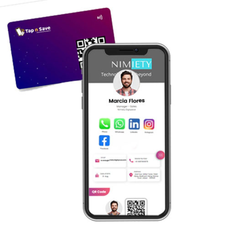 Custom PVC NFC Card for Easy Digital Information Sharing #TD0014