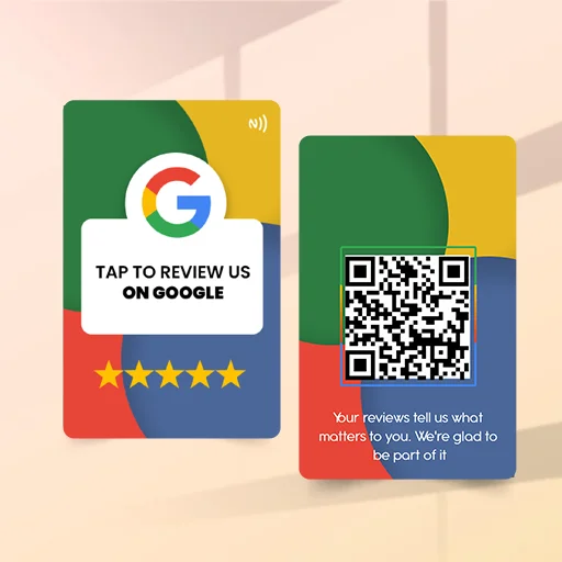 Business Boost Combo – 2 Google Review Cards with 1 Premium Standee