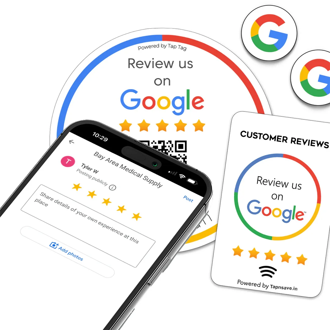 Tap, Rate & Review – Google NFC Card  GC006