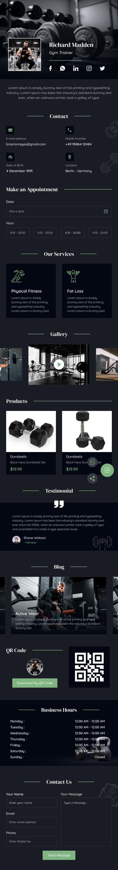 Two in One QR Standee Template