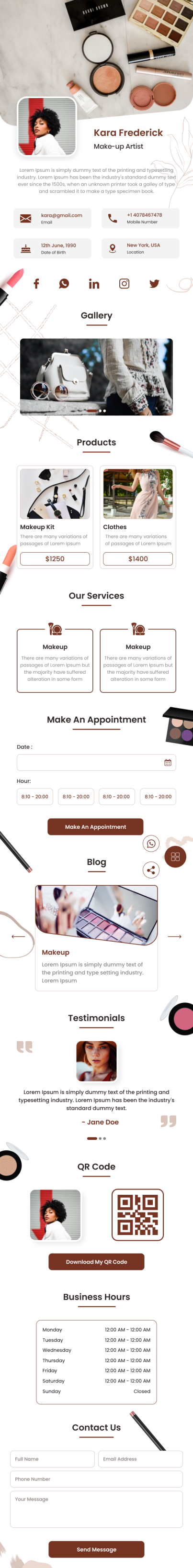 Two in One QR Standee Template