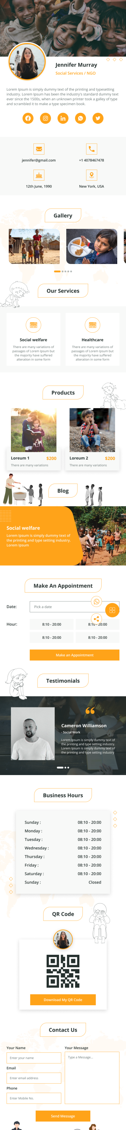 Two in One QR Standee Template