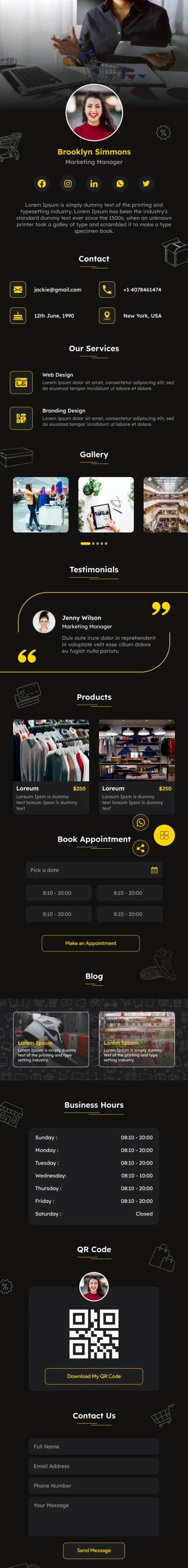 Two in One QR Standee Template