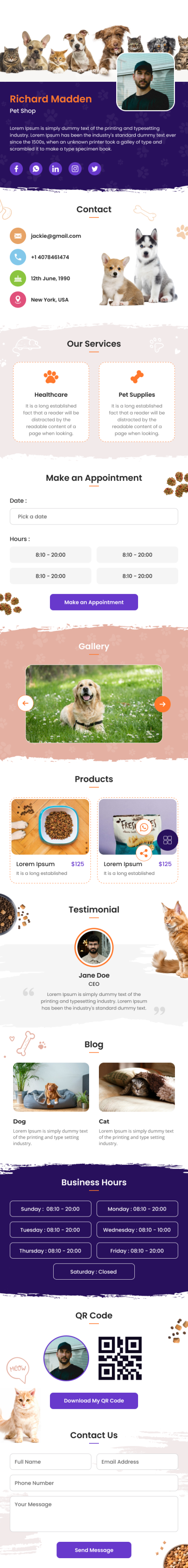 Two in One QR Standee Template