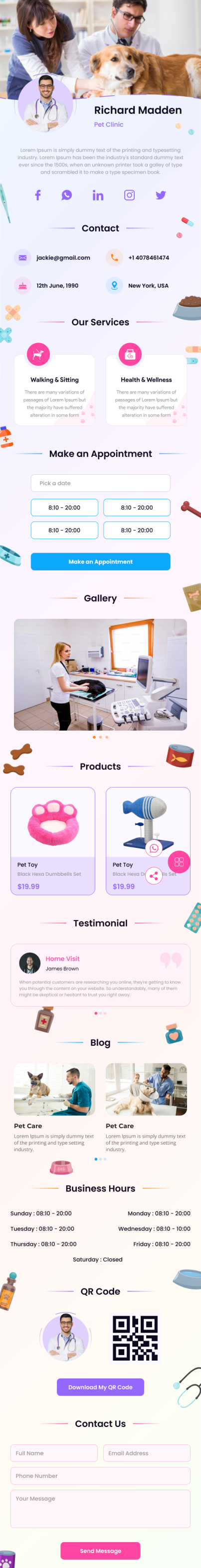 Two in One QR Standee Template