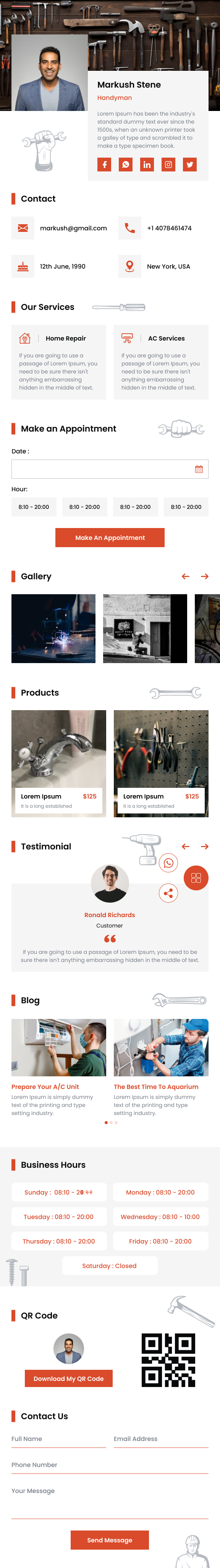 Two in One QR Standee Template