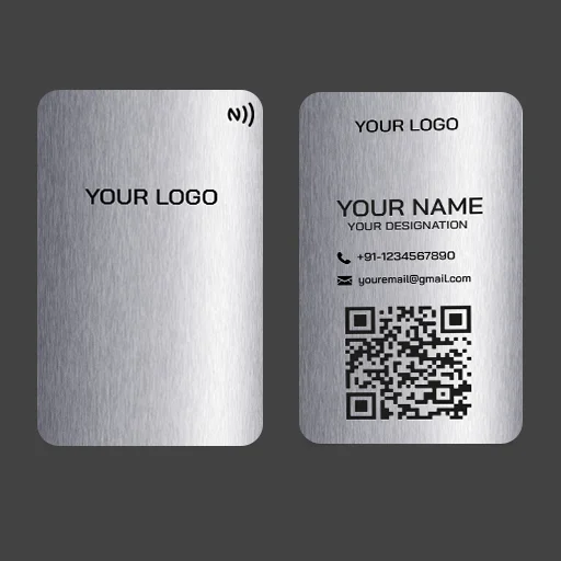 Exclusive Executive Edition Silver Metal NFC Card for Modern Business Connections